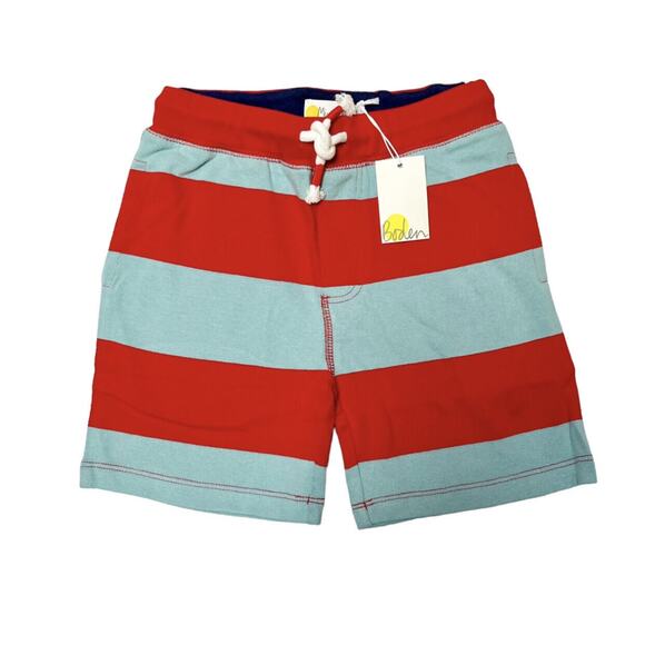 NWT Mini Boden Pull On Striped Shorts Size 8 - Picture 1 of 4